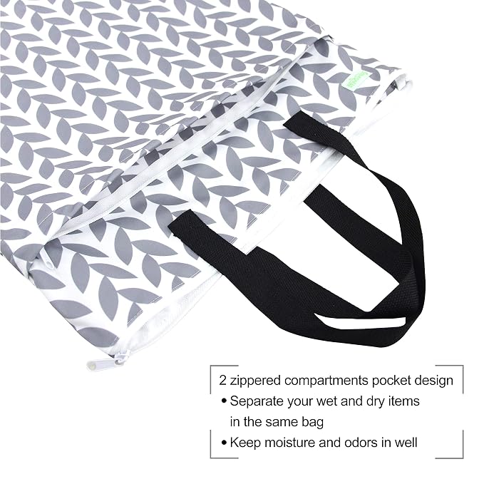 wegreeco Reusable Hanging Wet Dry Cloth Diaper Bag - Image 5
