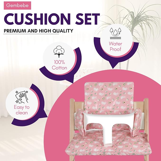 Waterproof & Compatible Stokke Tripp Trapp Cushion Set - Image 2