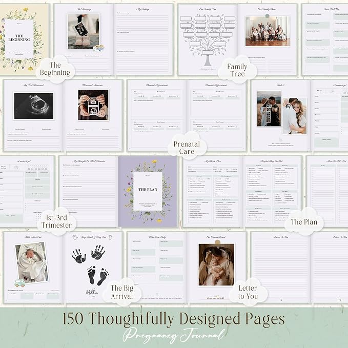Lanpn My Pregnancy Journal Memory Book - Image 6