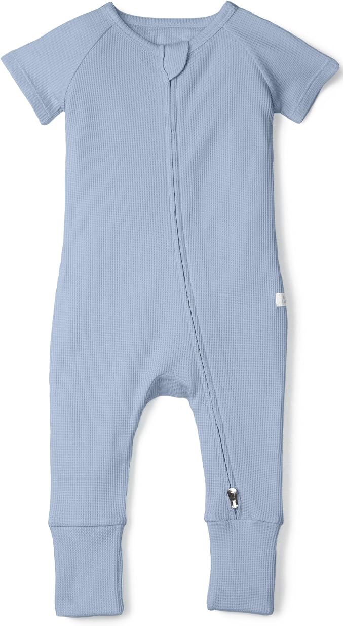 Loulou Lollipop Tencel Lyocell Short Sleeve Zipped Romper by LoulouLollipop
