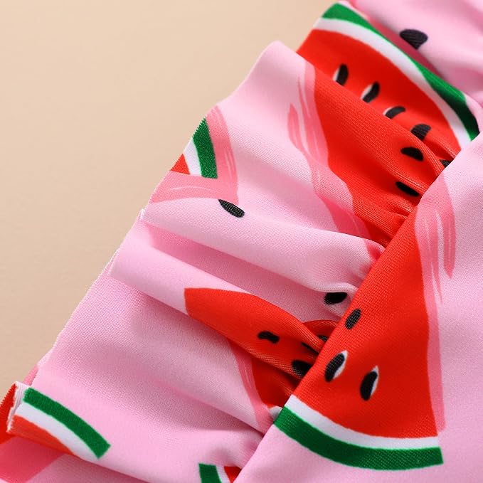 Happy Town One-Piece Infant Toddler Baby Girl Summer Swimsuit Watermelon - Image 4
