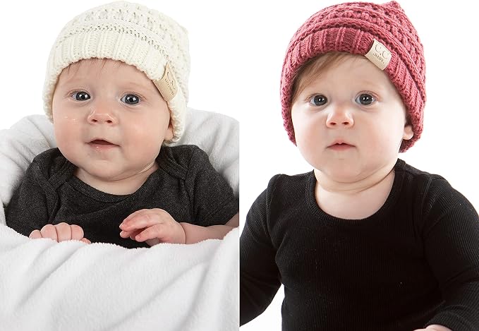 Funky Junque Baby Winter Hat – Cute Newborn Hats, Cozy Warm Infant Beanie by FunkyJunque