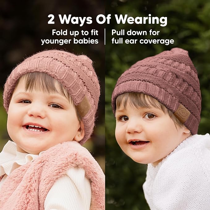 3-Pack Baby Beanies for Boys, Girls - Image 3
