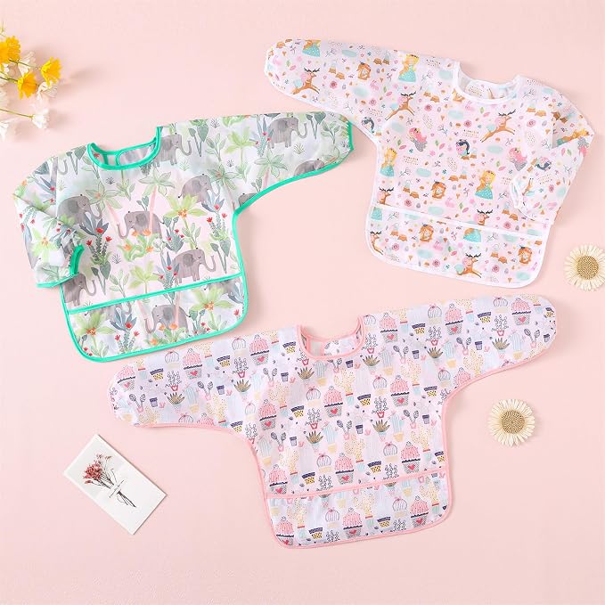 Long Sleeved Bibs, Lightweight Waterproof Shirt Bibs - Image 5