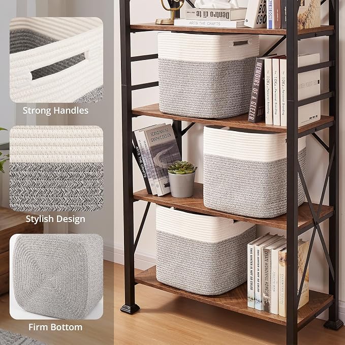 OIAHOMY 13 Kallax Inch Cube Storage Bins, Kallax Insert Storage Baskets - Image 3