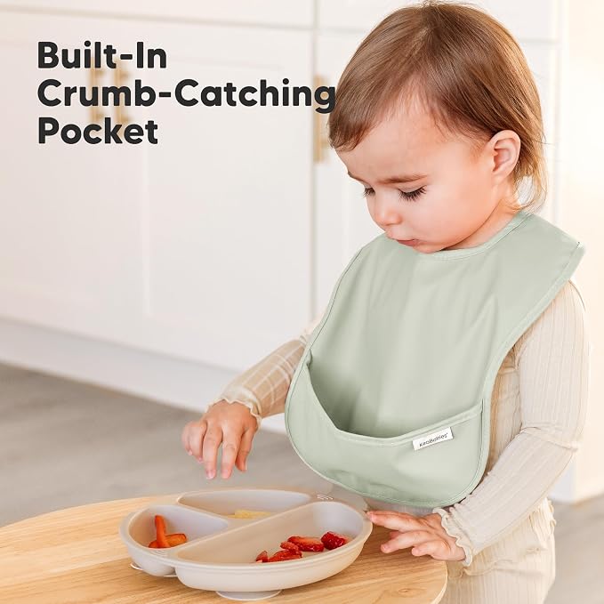 3-Pack Waterproof Baby Bibs for Eating - Image 5