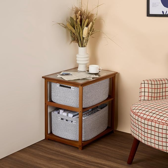 Large Storage Baskets for Shelves, Closet Organizers Bins for Clothes Blanket - Image 8