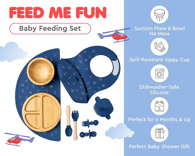 Bamboo Baby Feeding Set for Infants & Toddlers - Image 4