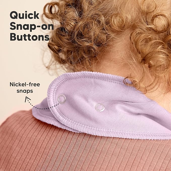 8-Pack Organic Baby Bandana Bibs - Image 8