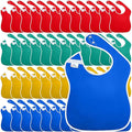 Large Waterproof Bibs Primary Collection by ToppyToddlerUSA