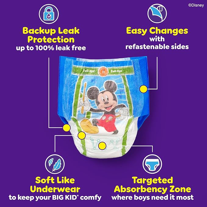 Pull-Ups Boys' Potty Training Pants, Size 3T-4T Training Underwear - Image 3