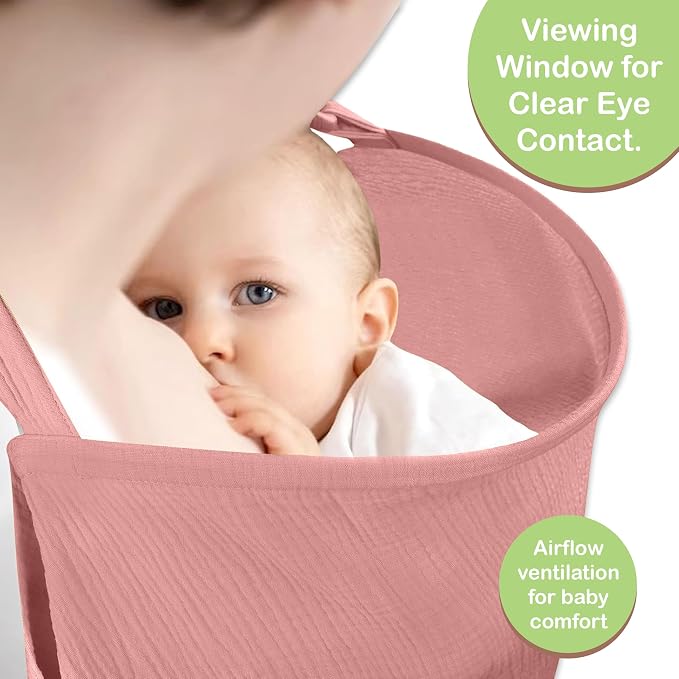 Premium Organic Breathable Muslin Nursing Cover - Image 7