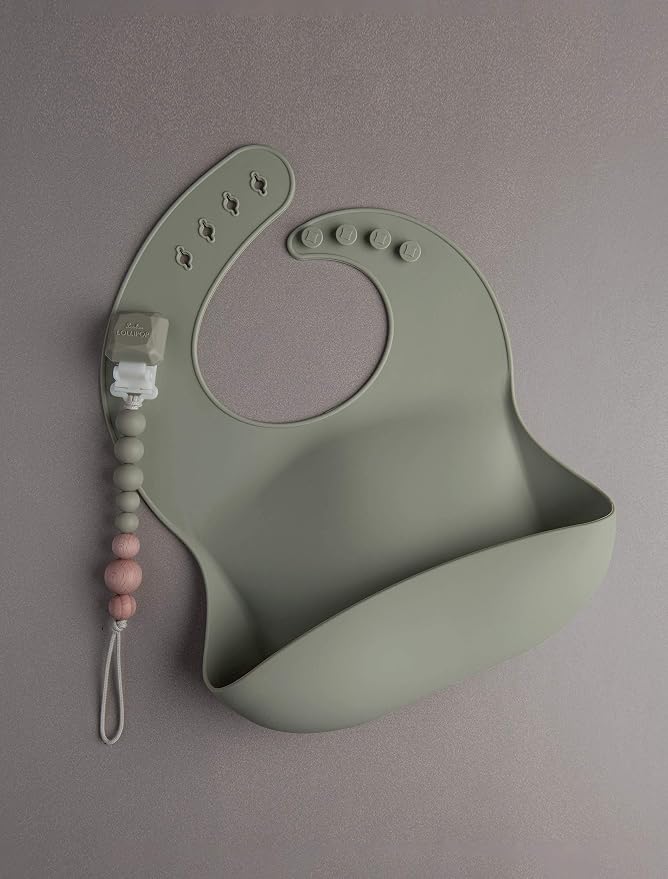 Loulou Lollipop Soft, Waterproof Silicone Feeding Bib - Image 8