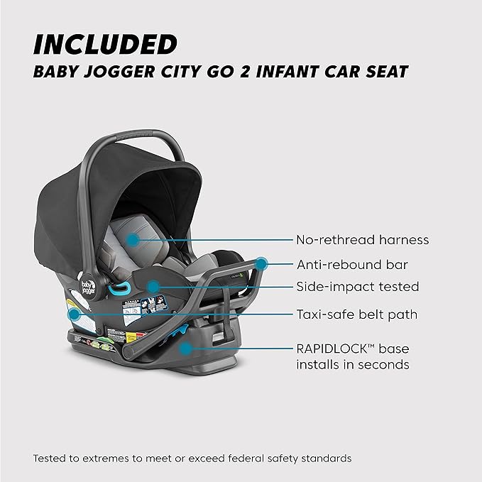 Baby Jogger City Select 2 Single-to-Double Modular Travel System Includes City - Image 3