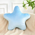 Blue Star Throw Pillow, Cute Star Pillow Room Decor, Soft 19.6" Star Shaped by XVTRU
