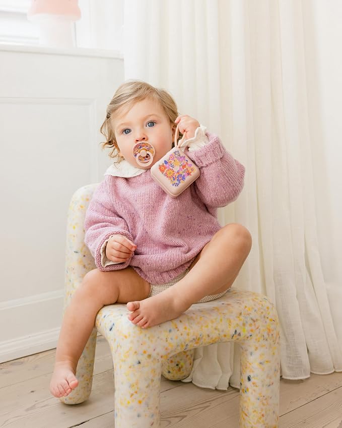 BIBS Colour Liberty Soother 2-Pack, BPA Free Dummy Pacifier, Round Nipple. - Image 6