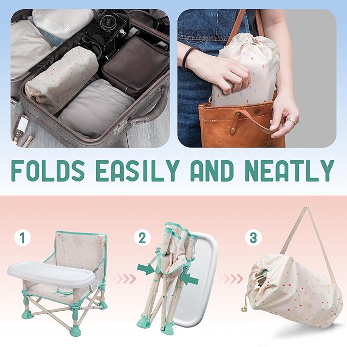 Tiny Marvels Portable 3-in-1 Baby Chair, Cozy Booster Seat, Baby Seat - Image 5