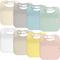 KeaBabies 8-Pack Organic Baby Bibs by KeaBabies