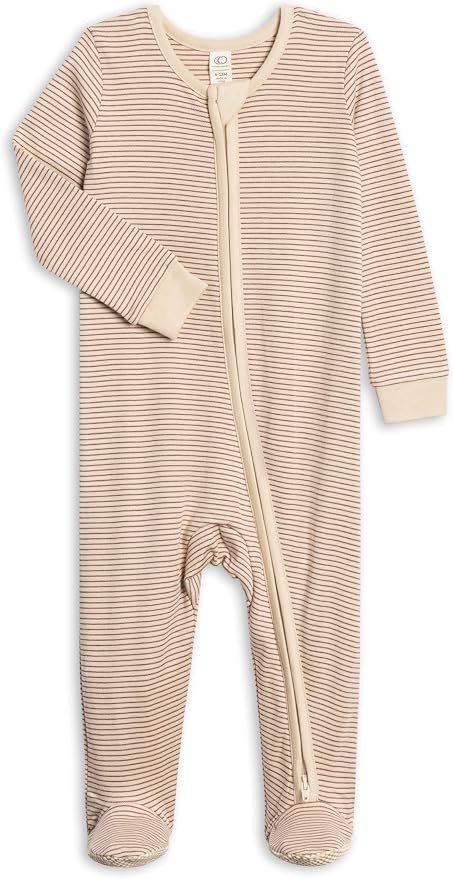 Colored Organics Baby Zip-Up Footed Sleeper by ColoredOrganics