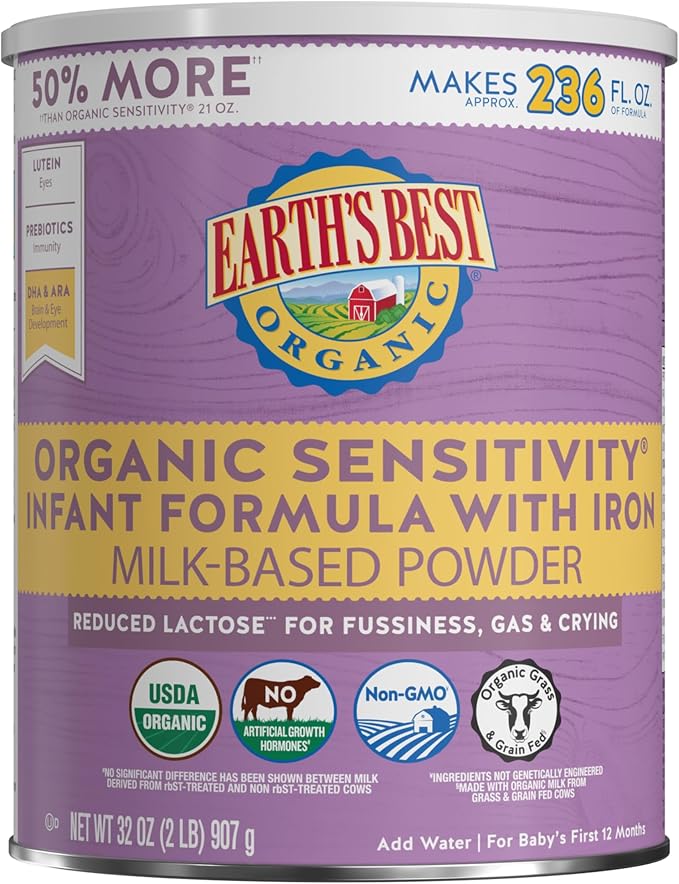 Earth's Best Organic Sensitivity Infant Formula by EarthsBest