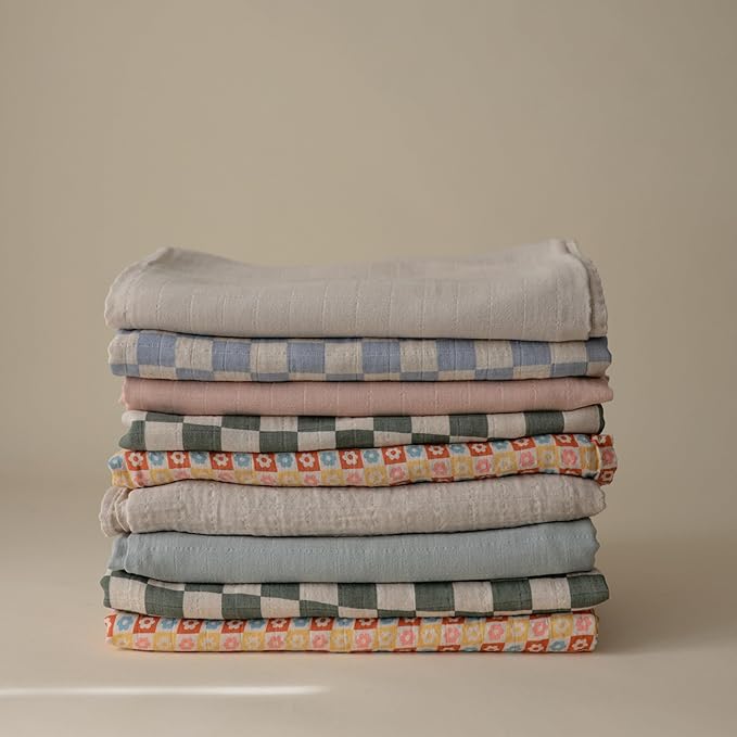 mushie Muslin Baby Swaddle Blanket | 100% Organic Cotton - Image 6