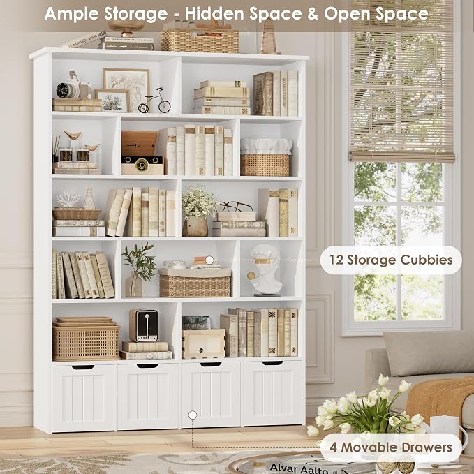 FINETONES 69" H Toy Storage Organizer, 6 Tier Tall Kids Bookshelf - Image 6