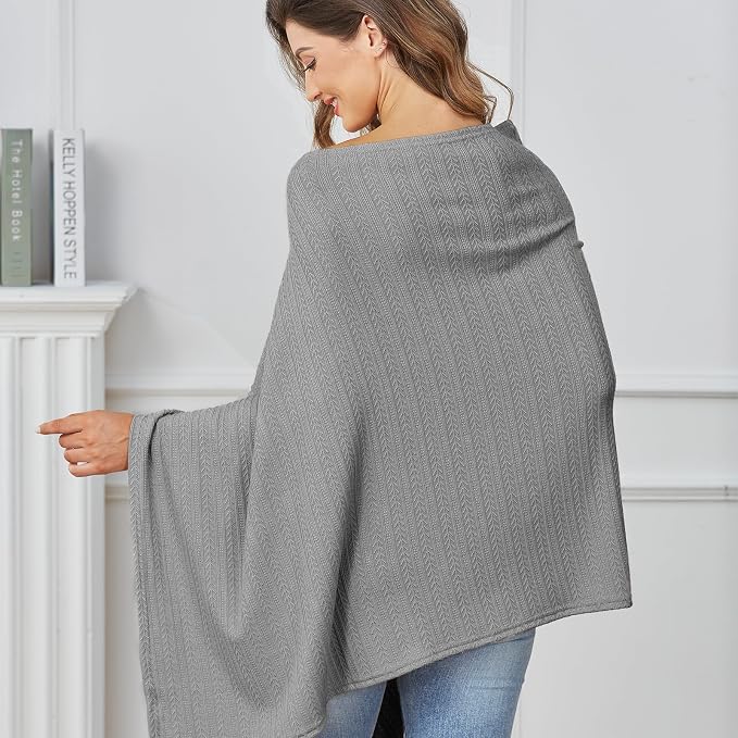 Nursing Cover for Baby Breastfeeding, Knit Breastfeeding Cover, Warm Cozy - Image 5