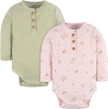 Gerber unisex-baby Baby Boys' and Baby Girls' 2-pack Bodysuits by Gerber