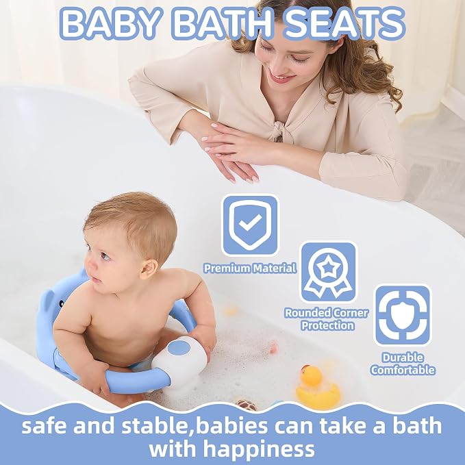 Baby Bath Seat for Babies 6 Months & up, Non-Slip Toddler Bath Seats for Babies - Image 2
