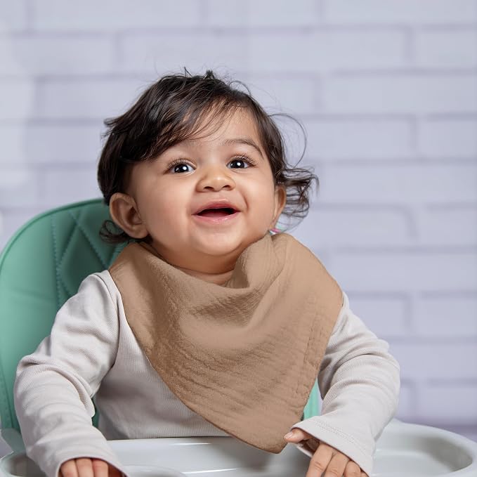 Muslin Baby bibs for drooling and teething, 100% cotton, Bibs for baby girl - Image 7