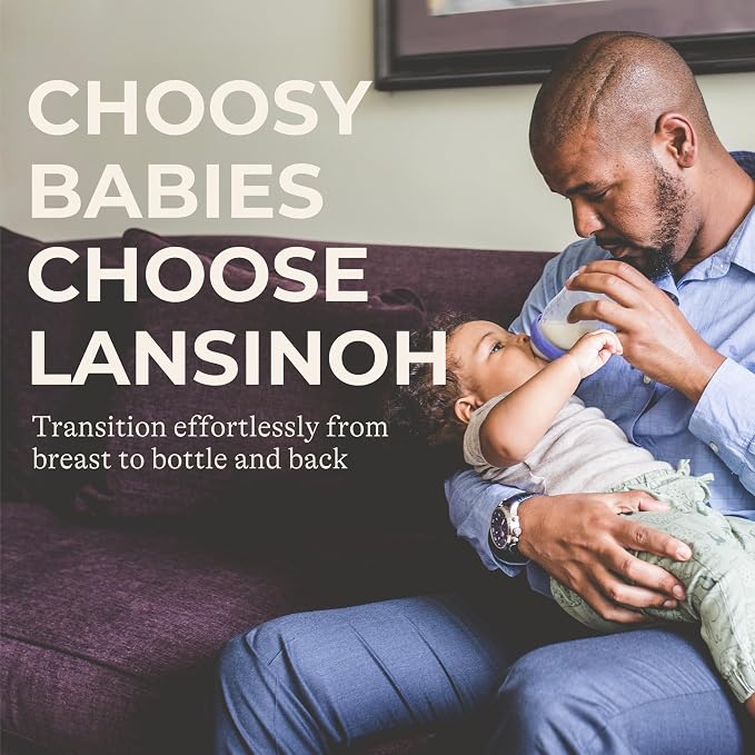 Lansinoh NaturalWave Baby Bottle Nipples, Extra Slow Flow, Size XS, 0+ Months - Image 8