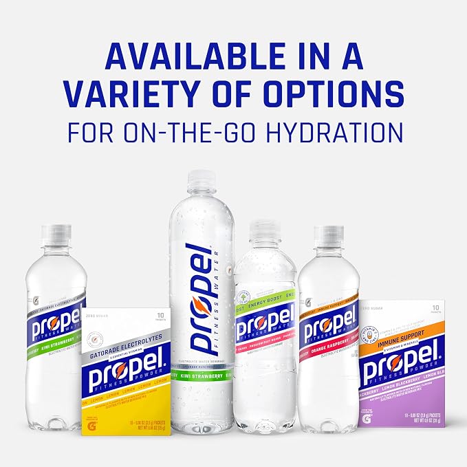 Propel Electrolyte Enhanced Water Drink Mix Powder Packets, Grape Variety Pack - Image 7