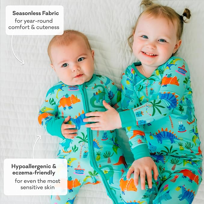 Little Sleepies Pajamas for Baby Boys & Girls, Viscose from Bamboo Baby Pajamas - Image 5