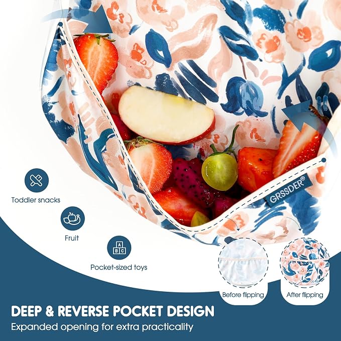 GRSSDER Soft Lightweight Waterproof Baby Feeding Bibs - Image 5