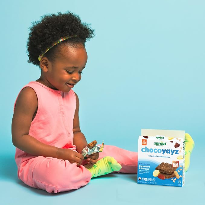 Sprout Organics, Yayz Toddler Snack Bars, Chocolate & Banana, 5 Individual Bars - Image 4