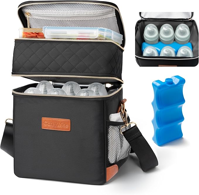 Breastmilk Cooler Bag with Ice Pack, Upgraded Breast Milk Cooler Waterproof by Unknown