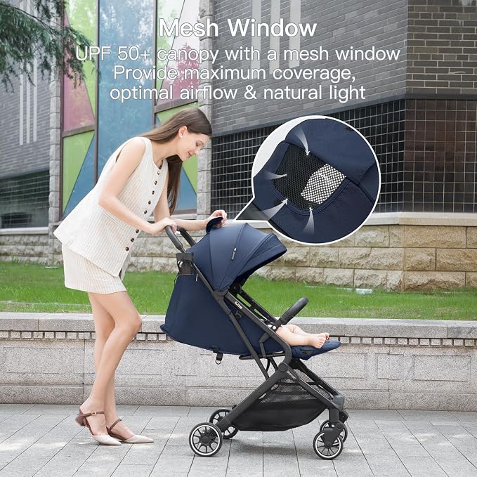 Compact Fold Baby Stroller, Lightweight Travel Toddler Stroller - Image 6