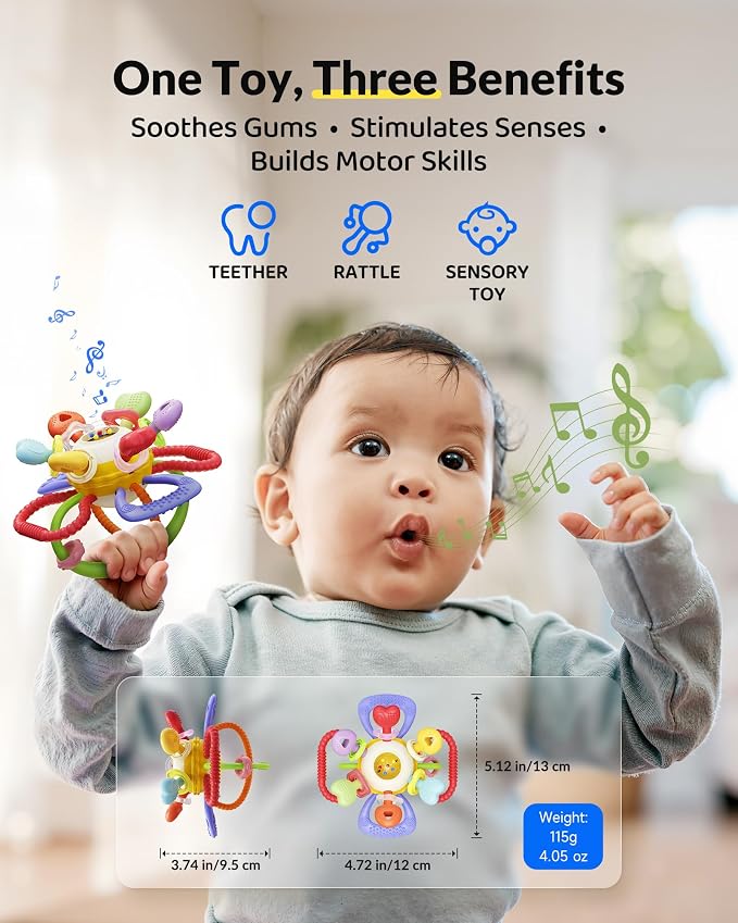 Baby Montessori Sensory Teething Toy – Safe - Image 2