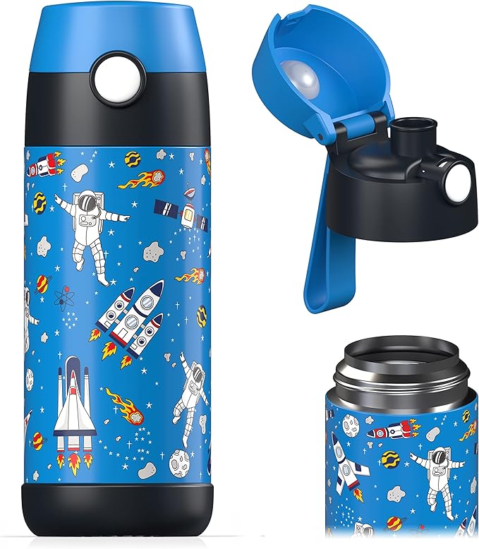 Jarlson® Mali Children's Water Bottle, Thermal Stainless Steel Water Bottle by JARLSON