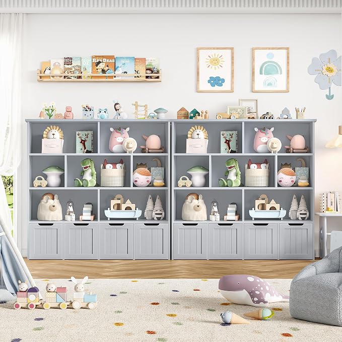 FINETONES Toy Storage Organizer, Kids Bookshelf - Image 5