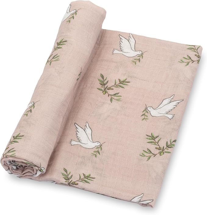 LollyBanks Baby Blanket, 100% Cotton Muslin Swaddle, Soft 47 x 47 Inches by LollyBanks