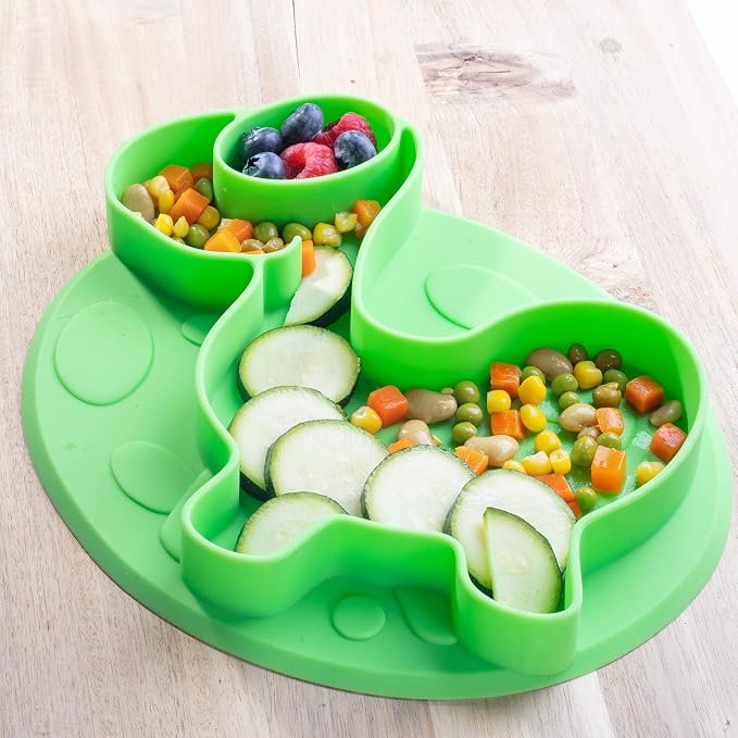 Dinosaur Silicone Compartment Plates- 3 PK T-Rex - Image 2