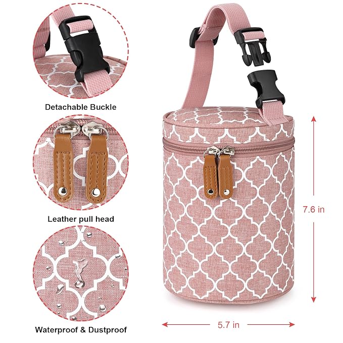 Accmor Breastmilk Cooler Bag, Insulated Baby Bottle Cooler Tote Bags - Image 3