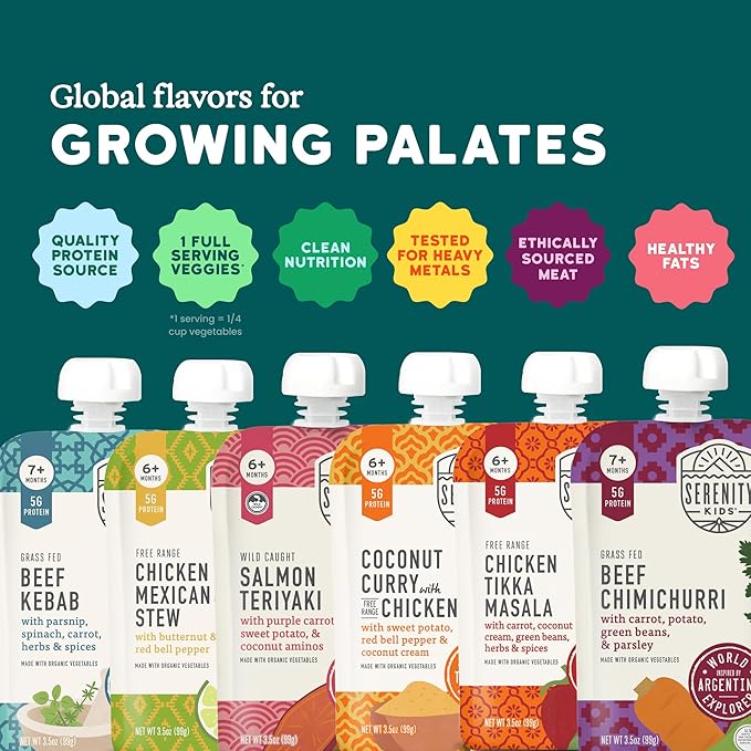 Serenity Kids 7+ Months World Explorers Baby Food Pouches - Image 3