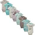 Gerber unisex-baby 8-pack Short Sleeve Onesies Bodysuits by Gerber