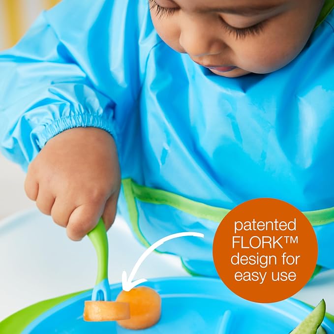 b.box Toddler Cutlery Set – Patented FLORK Flower Fork & Easy-Grip Spoon - Image 5