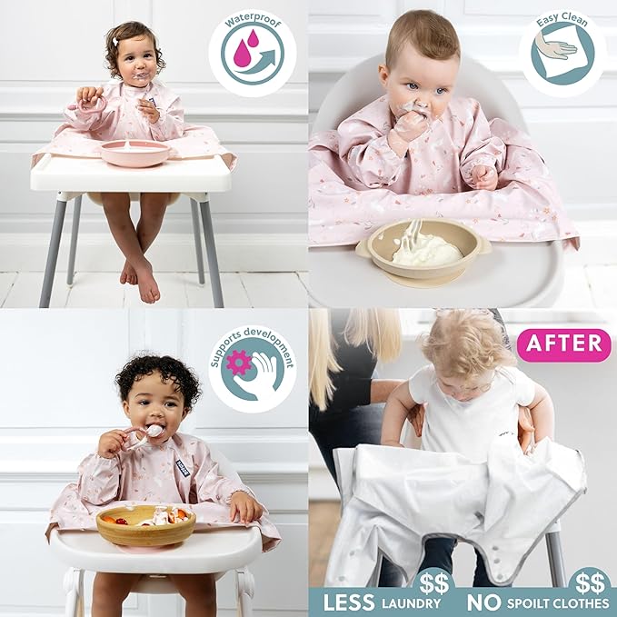 BIBaDO - Long Sleeve Baby Bibs - Babies & Toddlers 6-36 Months - Coverall Baby - Image 6