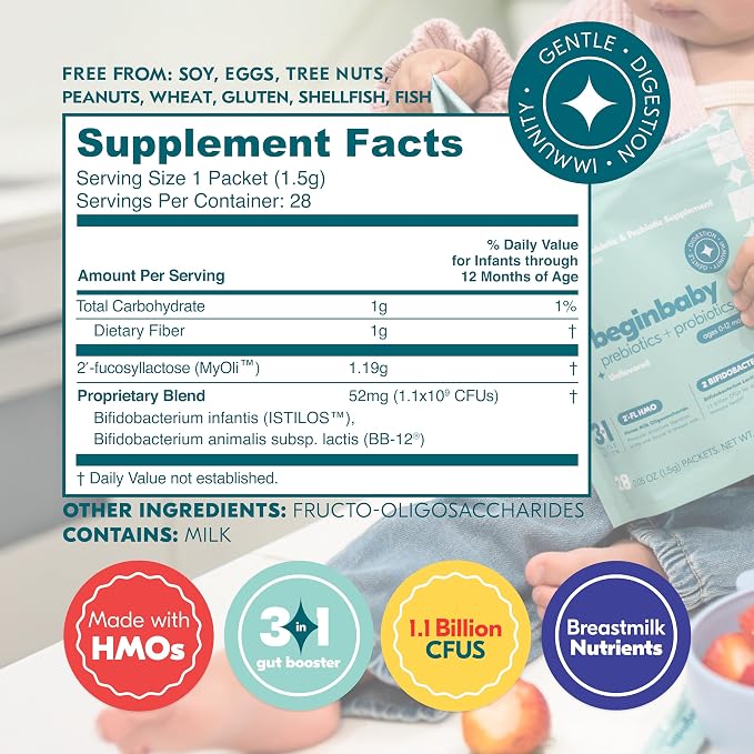 Begin Health BeginBaby Prebiotics and Probiotics - Image 3