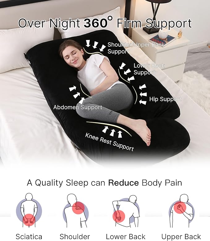Pregnancy Pillow, Full Body Maternity Pillow 57 inch, - Image 2