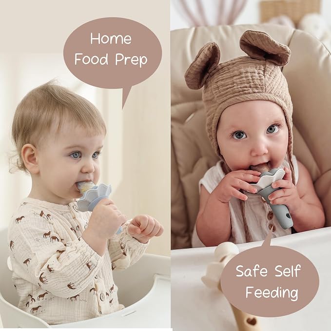 Moonkie Baby Fruit Feeder, BPA Free Silicone Food Feeder - Image 4